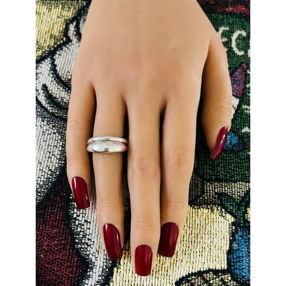 Pandora 925 Concave & Band Ring Set - Picture 10 of 11